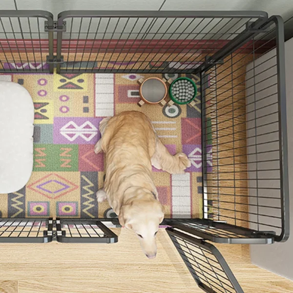 4/6 Panels Dog Fence Playpen Foldable Puppy Exercise Kennel Teddy Animal Escape Barrier Heavy Duty Cage for Dog Cat Rabbit Pet — изображение 3
