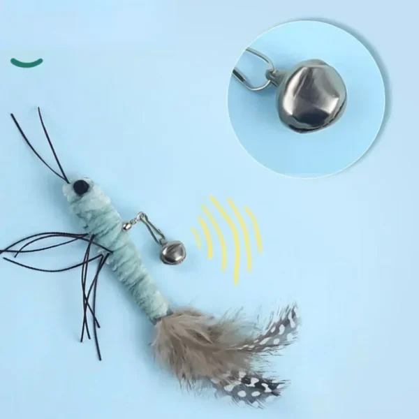 Steel Wire Teasing Cat Stick Insect Dragonfly Feather Cat Supplies Pet Moth Toy Interactive Fun Cat Toy Pole juguete para gato - Image 5