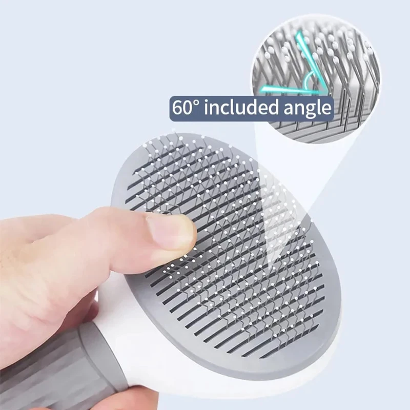 Pet Cat Hair Brush Dog Comb Grooming And Care Cat Brush Stainless Steel Comb For Long Hair Dog Cleaning Pets Cat Dog Accessories - Imagem 4