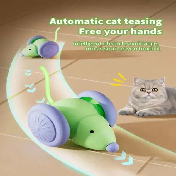 Smart Cat Toys Balls Automatic Interactive Pet Electric Rolling Teaser USB Rechargeable Kitty Moving Bouncing ball Mouse Car toy - Image 6