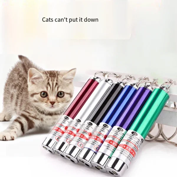 Teasing Cat Laser Pointer, Cat Laser Toy, Pet Training Chase Interactive Toy, Suitable for Kitten Cat and Dog Chase Game