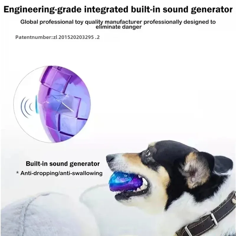 Gigwi Pet Toys Interactive Dog Ball G-Ball Series Squeaky Balls Dog Toys 2.5” for Small/Medium Dogs Bouncy And Assorted Colors - Imagen 4