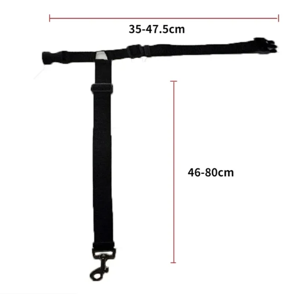 Solid Color Two-in-one Pet Car Seat Belt Nylon Lead Leash Backseat Safety Belt Adjustable Dogs Harness Collar Pet Accessories - Image 6