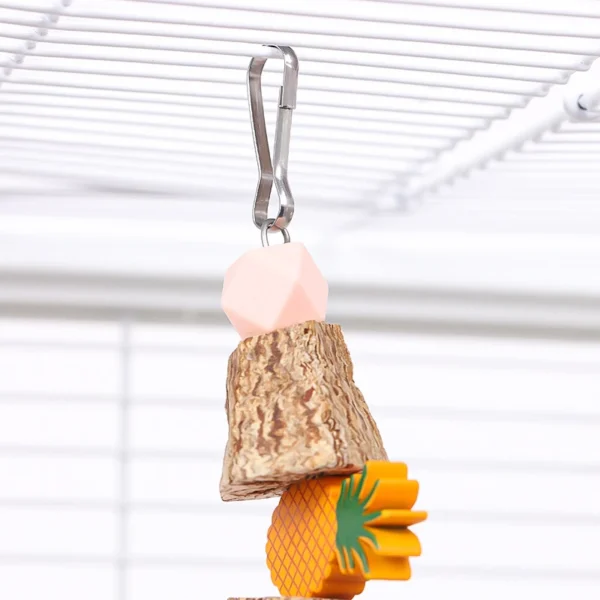 Sturdy Bird Toy Swing Chewing Training Toy Small Parrot Hanging Decor Parrot Cage Natural Grass Pet Bite Relieve Boredom Toy - Image 6