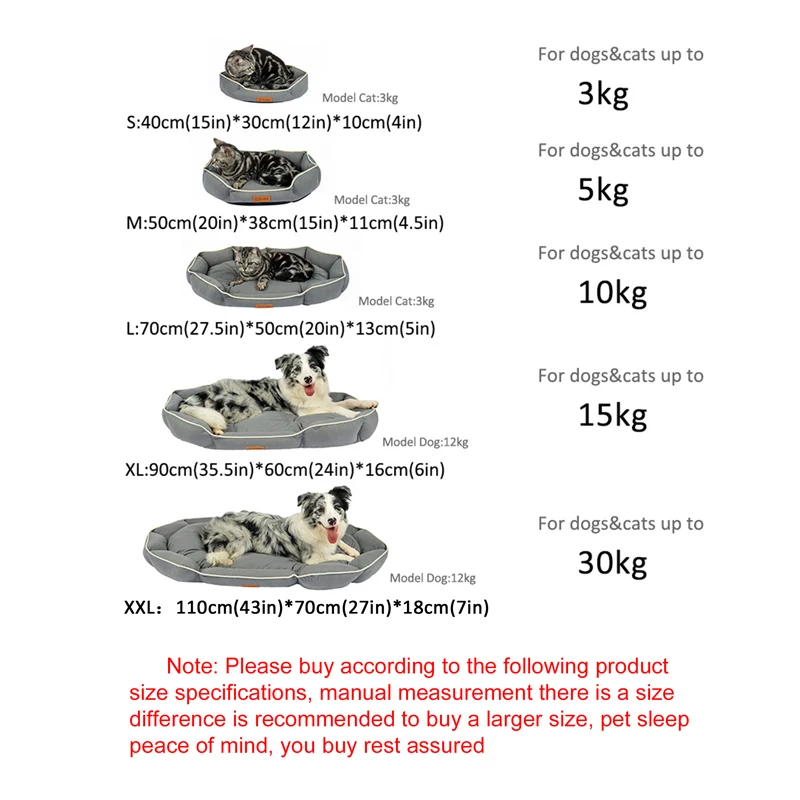 Oval Winter Warm Dog Bed for Medium Dog Mattress Anti-scratch Cat Bed Non-slip Slepping Pet Cushion Large SpaceThickrned Dog Bed - Imagem 6