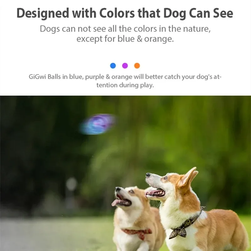Gigwi Pet Toys Interactive Dog Ball G-Ball Series Squeaky Balls Dog Toys 2.5” for Small/Medium Dogs Bouncy And Assorted Colors - Imagen 3