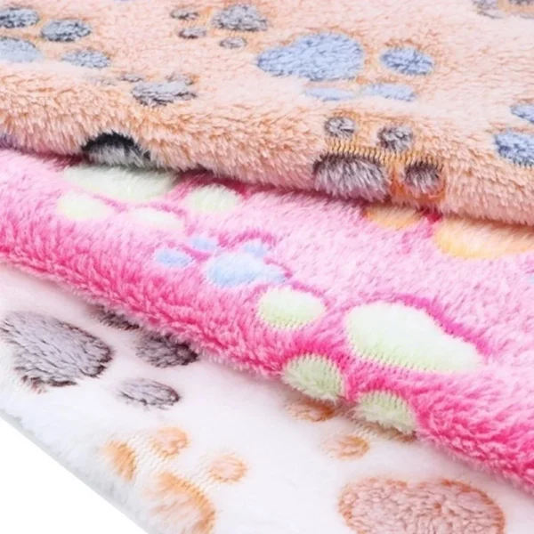 Soft Fluffy High Quality Pet Blanket Cute Cartoon Pattern Pet Mat Warm and Comfortable Blanket for Cat Dogs - Image 2