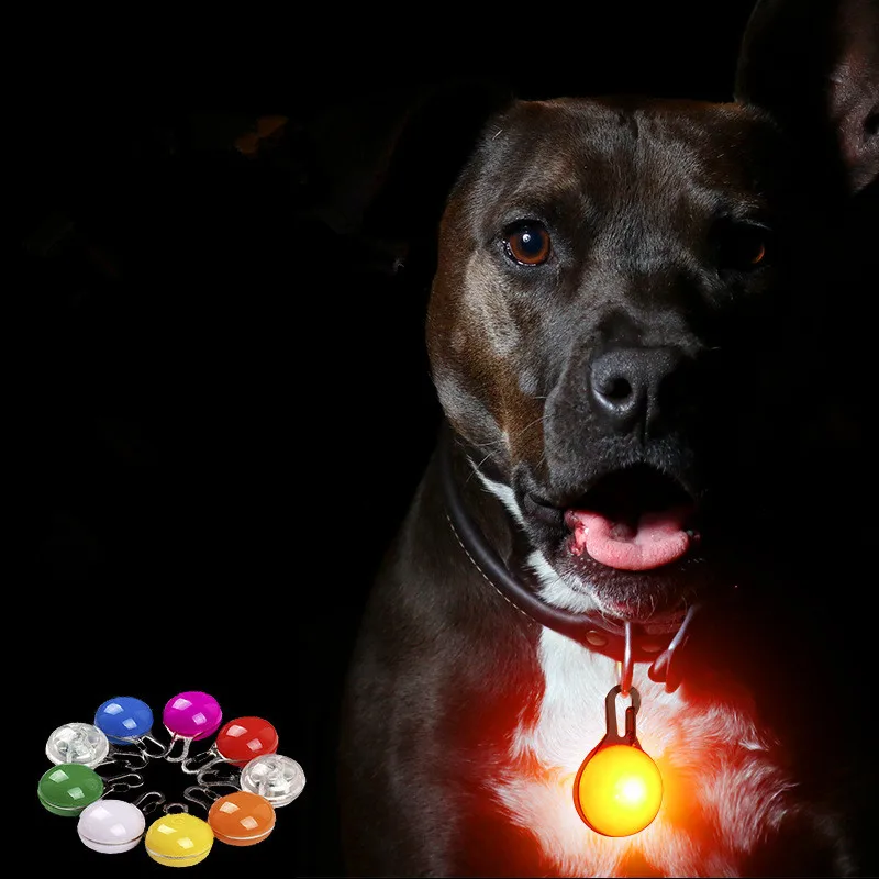 Led Dog Collar Drop Replaced Ornament Tag Luminus Anti Lost Night Light Pet Safty Pendant Cat Christmas Clothing Accessories - Imagen 2