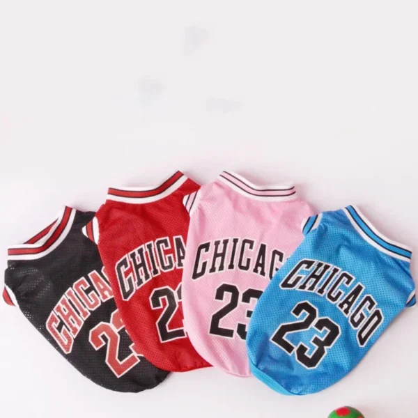 Summer Dog Clothes Mesh Breathable Sport Dog Jersey Basketball Clothes Puppy T-Shirt Summer Pet Cat Shirts For Small Large Dogs - Image 2