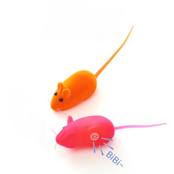 Sound Rubber Simulation Mouse Pet Cat Toys Interactive for Kitten Accessories Gifts Enamel Mouse Bite Resistance - Image 2