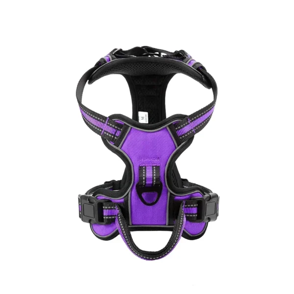 Adjustable Nylon Dog Harness Vest Reflective Soft Breathable No Pull Dog Harness Pet Harness Leash For Small Large Dogs - Imagen 2