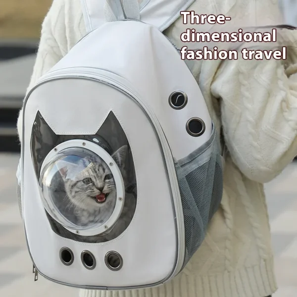 Space Capsule Pet Backpack 360° View/Breathable Mesh/Safety Strap Cat Carrier/Dog Carrier Transparent Bubble