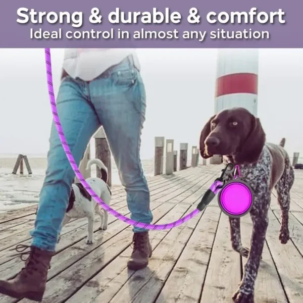 Strong Dog Leash Pet Leashes Reflective Leash for Big Small Medium Dogs Leash Drag Pull Tow Golden Retriever Dog Accessories - Image 4