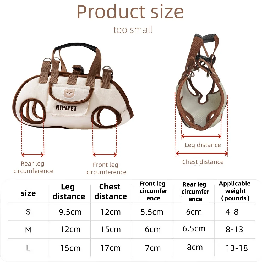 Convertible Breathable Hands-Free Pet Carrier Travel Bag with Harnesses Clip Adjustable Shoulder Handheld for Hiking Daily Use – Image 2