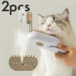 Steam Pet Brush 3-in-1 Massage Dog Steamy Brush Spray Beauty Tangled and Loose Hair Removal Cats Grooming Comb Dogs