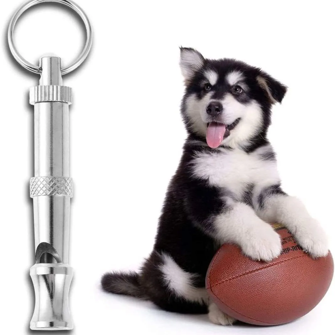 Dog Whistle To Stop Barking, Adjustable Sound Pitch Dog Whistle With Keychain, Professional Recall Pet Puppy Cat Dog — изображение 2