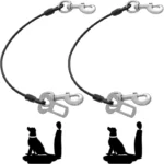 1Pc Chew-Proof Dog Car Harness Durable,Comfy & Secure Seat Belt for Small/Medium Dogs-A Pet Travel Essential
