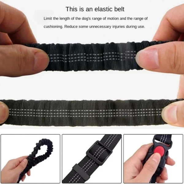 Hand Free Dog Leash for Pet Walking Running Jogging Adjustable Dog leash Waist Belt Chest Strap Traction Rope Dog Accessories - Image 2