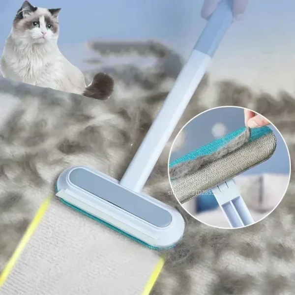 Pet Hair Removal Set Tool Reusable Static Removal Gloves Double-Sided Grooming Gloves Remove Dog Cat Hair Carpets Sofa Cleaner – Bild 3