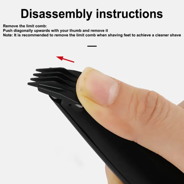 USB Rechargeable Pet Hair Trimmer for Dogs Cats Pet Hair Clipper Grooming Kit Cats Pets Foot Clipper Grooming – Image 4