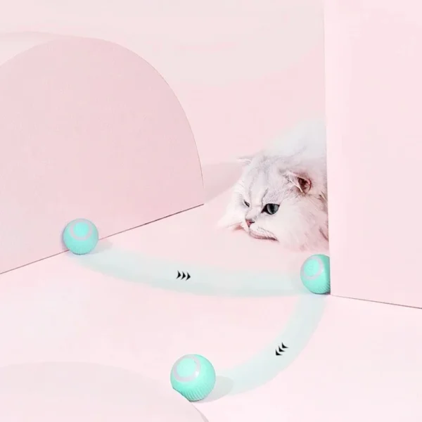 Smart Cat Rolling Ball Electronic Interactive Cat Toy Rechargeable Self-moving Kitten Bite Resistant Durable and Fun Pet Toys - Image 3