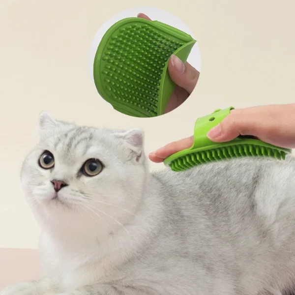 Soft Rubber Dog Cat Brush Pet Bath Silicone Comb Massage Comb Hair Remover Pet Supplies Dog Grooming Wash Cleaning Equipment - Image 3