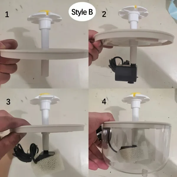 USB Electric Mute 1L Pet Water Fountain Automatic Cat Drink Bowl Filter Pet Drinking Dispenser Drinker For Cats Water Filter - Image 3