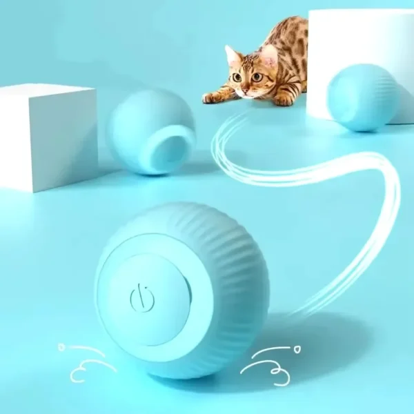 Smart Cat Rolling Ball Electronic Interactive Cat Toy Rechargeable Self-moving Kitten Bite Resistant Durable and Fun Pet Toys