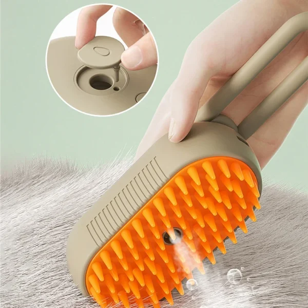 Steam Pet Brush 3-in-1 Massage Dog Steamy Brush Spray Beauty Tangled and Loose Hair Removal Cats Grooming Comb Dogs - Image 4