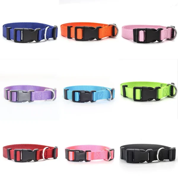 Adjustable Pet Collars Nylon Puppy Kitten Collar Strong And Durable Neck Band Suitable For Small And Medium Dogs And Cats – Bild 2