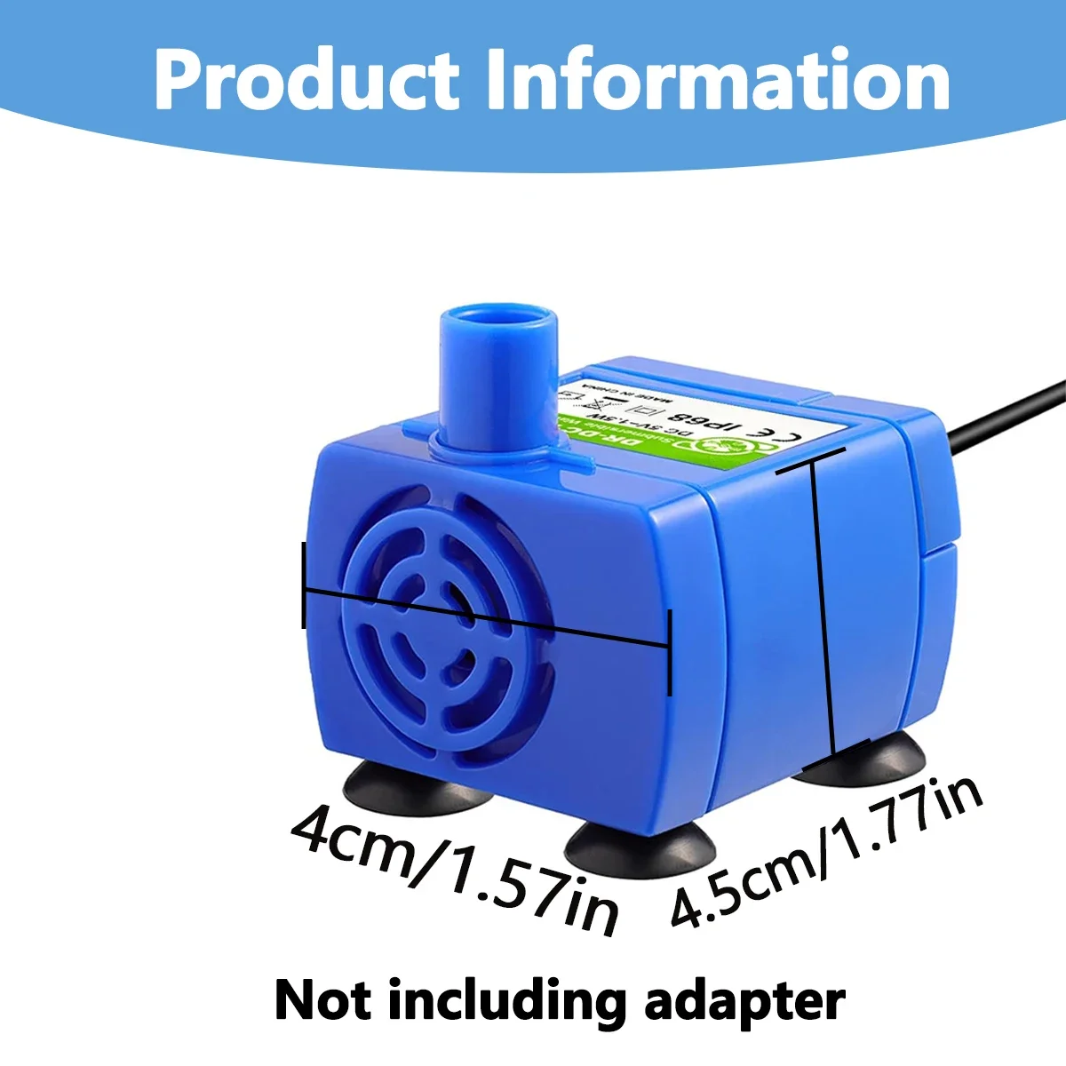 USB Replace Water Pump for Pet Cat Dog Water Fountain Pump Cat Water Dispenser Dog Water Dispenser Fish Tank Submersible Pump – Image 3