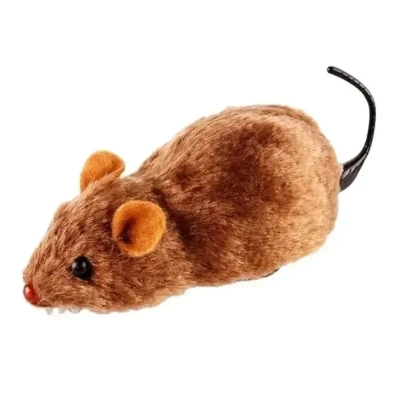 New 1Pc Funny Lifelike Plush Mouse Running Rat Toy for Cats Dogs Tail Mouse Pets Kids Random Color - Imagen 2